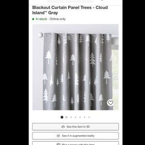 Kids Blackout Curtains (PAIR) Trees